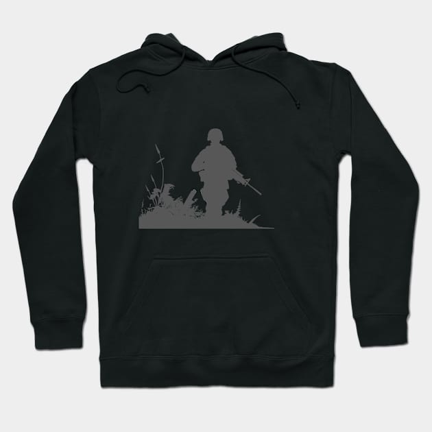 Veterans day remembrance day silhouette Hoodie by Edgi